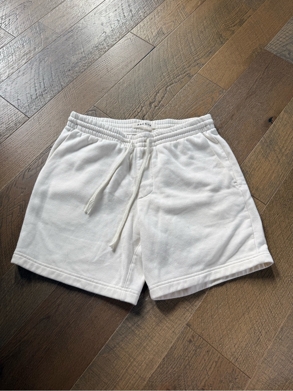 PacSun White Volley Athletic Lounge Shorts